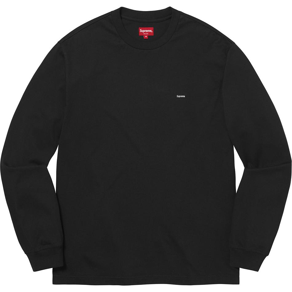 Suéteres Supreme Small Box L/S Tee Negras | Supreme 287GL